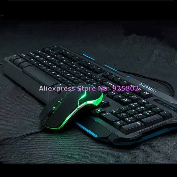 X-LSWAB X-S818 Waterproof USB Wired Gaming keyboard LED Mouse Set | Компьютеры и офис