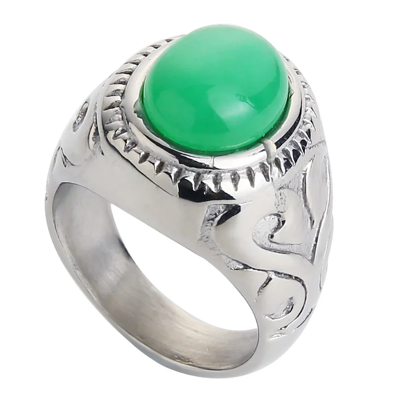 Valily Jewelry мужское кольцо золотистого тигрового глаза кольца из нержавеющей стали