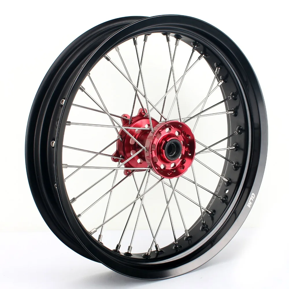 BIKINGBOY 17*3 5 17*4 колесо для супермото обода полные ступицы Honda CRF 250R 2004 2013 CRF450R 2002 2012 CR 125