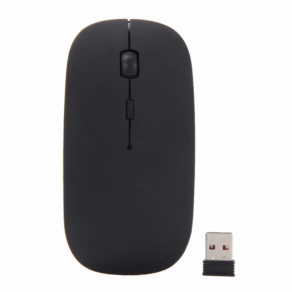 Ультратонкая USB Беспроводная оптическая мышь приемник 2 4G супертонкая