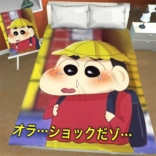17 Милая аниме печать Crayon Shin-chan Mario гладкая простынь Твин Полный Королева Король Размер Дети Спальня Декор в общежитии мультфильм тканевые простыни - Цвет: 17