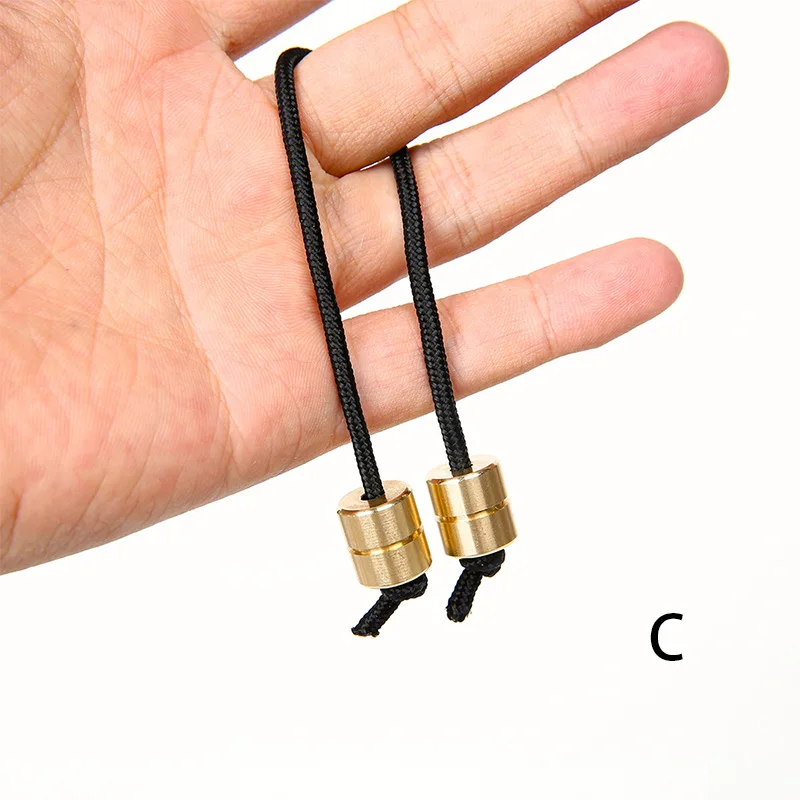 Новинка Begleri йо-йо фиджет игрушка Экстремальный палец движение палец декомпрессия артефакт Медь Два бисера и один веревка Горячая - Цвет: Begleri C