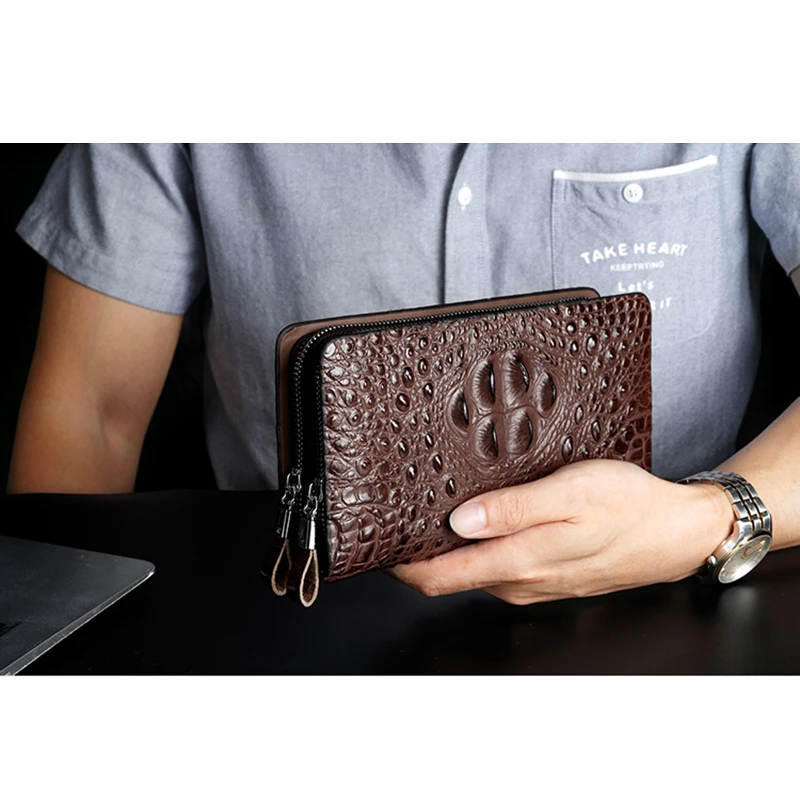 Men Wallets Pu Leather Fashion High Quality Male Long Clutch Purse Coin Pocket Zipper Wallet Men Purses Card