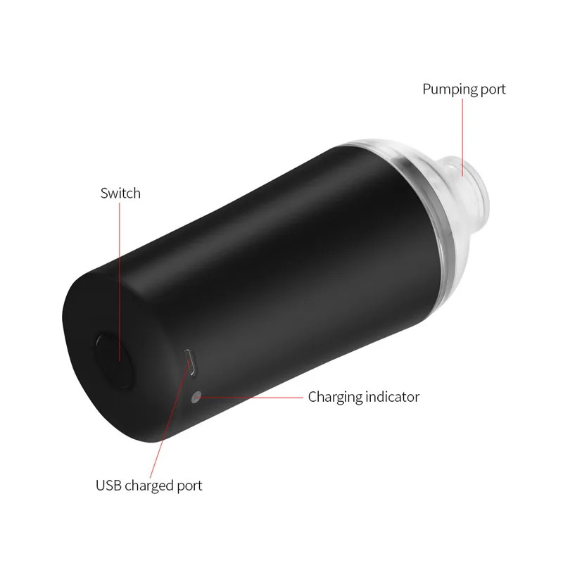 Автоматический мини-вакуумный упаковщик с зарядкой от USB, насос для сохранения пищи, удобная вакуумная упаковочная машина для сохранения пищевых продуктов, 5 шт многоразовых пакетов