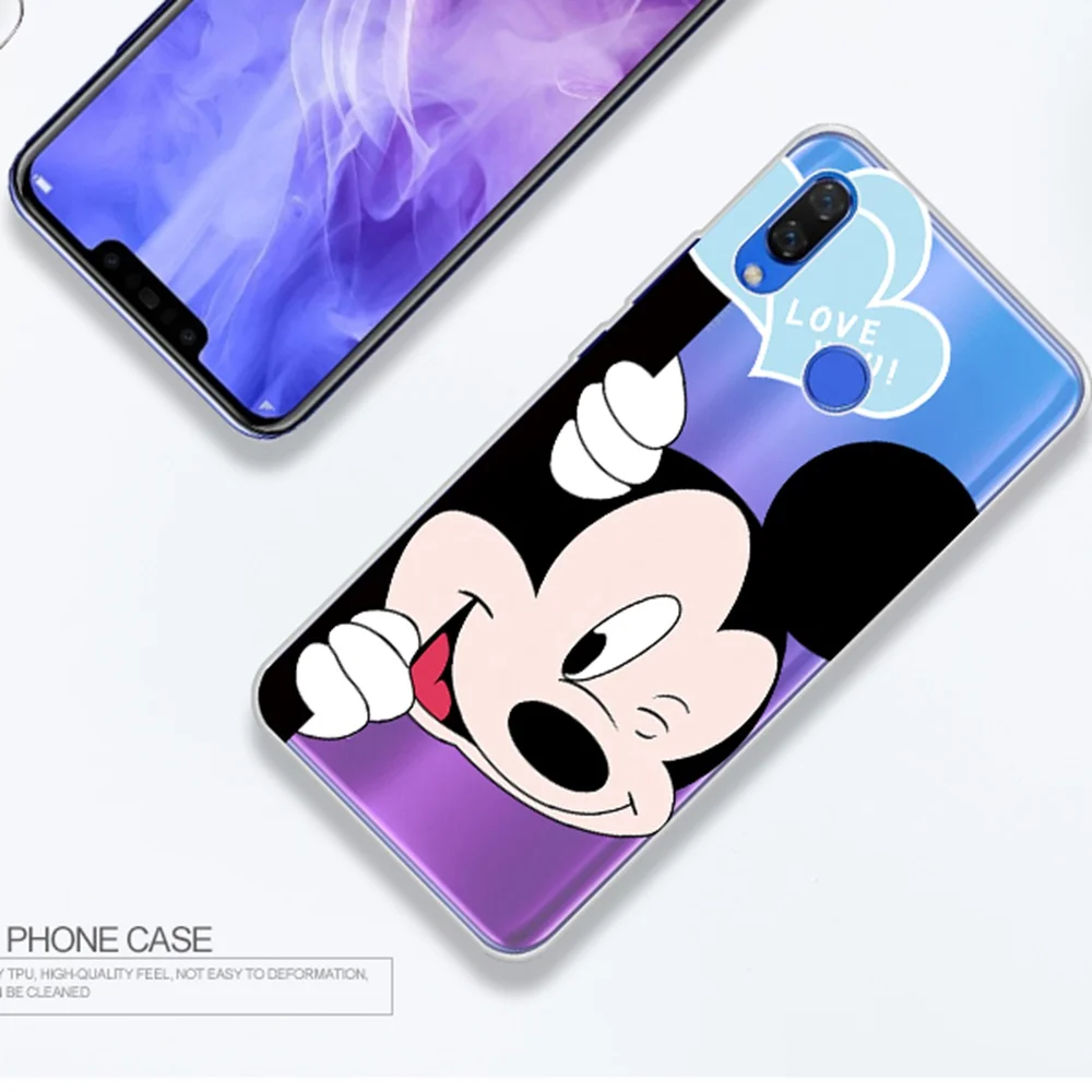 UTOPER Микки чехол для huawei Nova 3i случае Мышь силиконовый телефона Y9 2018 Y6 nova Etui |