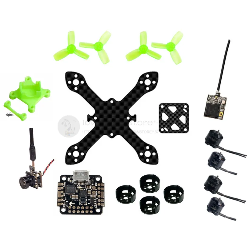 DIY FPV бесщеточная комнатная рамка для мини дрона 70 мм карбоновая квадрокоптера
