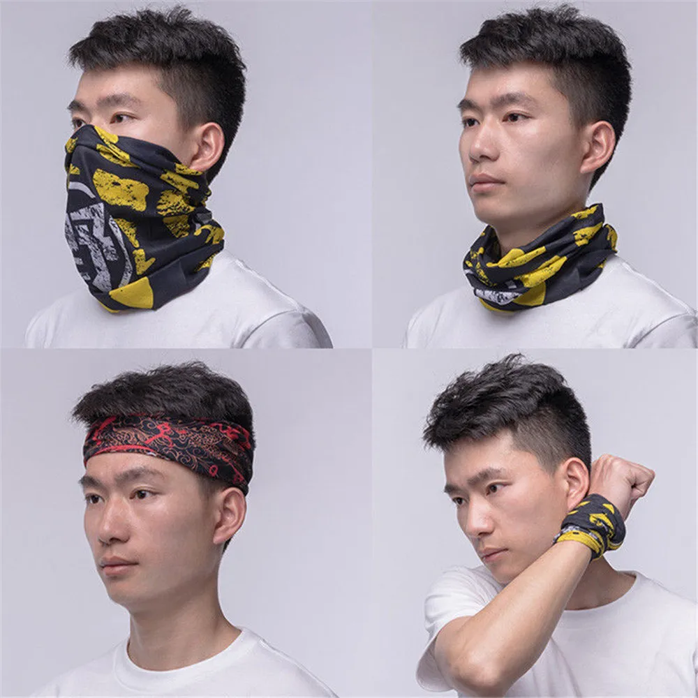 Волшебный бесшовный модный уличный велосипедный шарф маска теплое полотенце