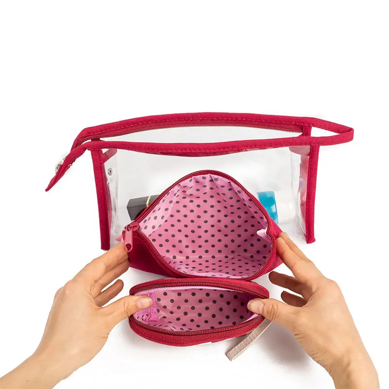 

Miyahouse 2019 Fashion Portable Cosmetic Bag Waterproof Transparent Cosmetic Bag Female Still Printed Travel Wash Bag