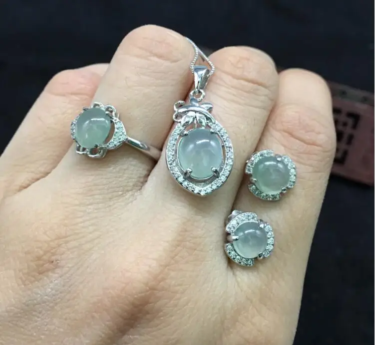Сердце лодки Изумрудное ювелирное изделие живое натуральное нефрит товары бай