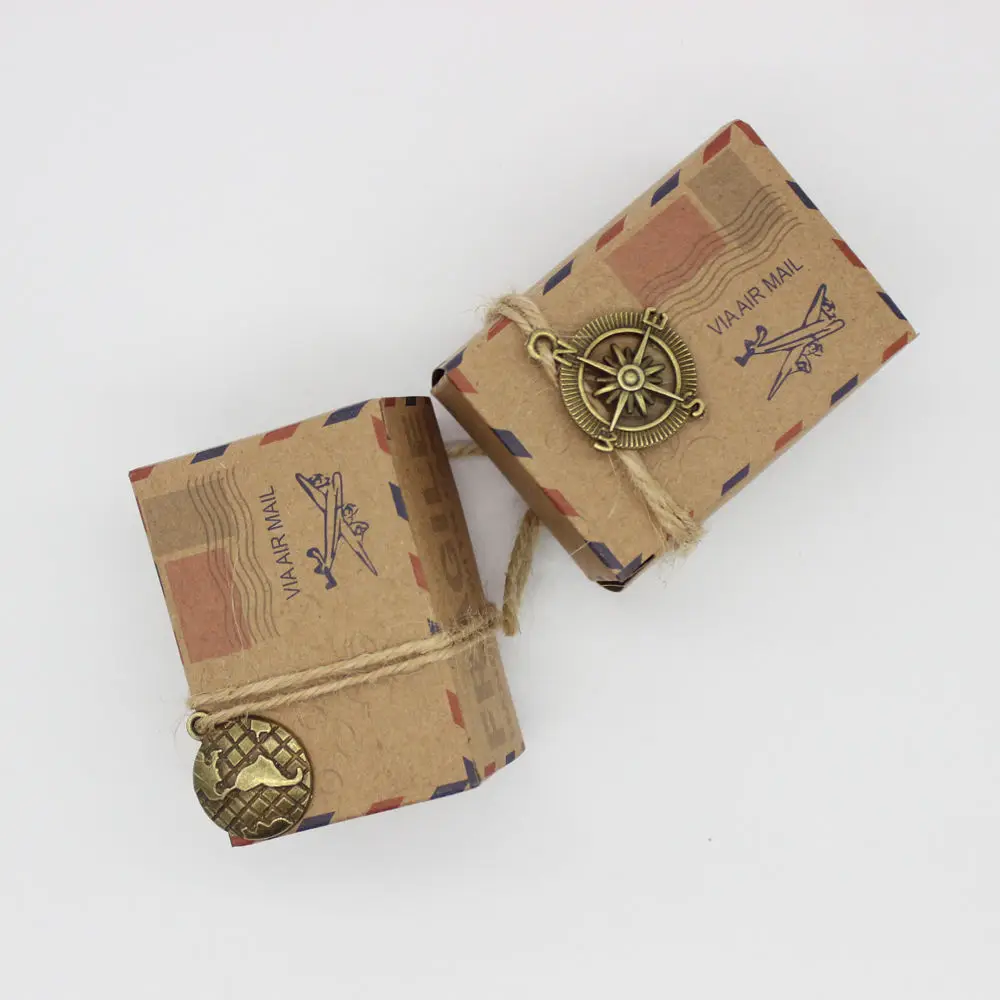 Mail Box Design Kraft Paper Candy Boxes Christmas Chocolate Packaging Party Favors Set | Дом и сад