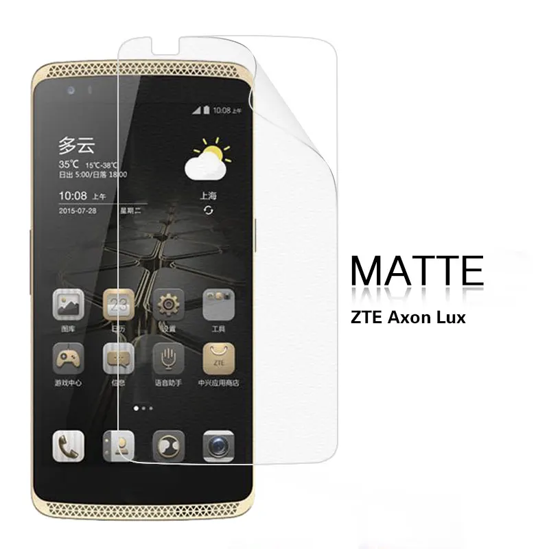 HD прозрачный глянцевый пленка для ZTE Axon Lux Max Mini матовая анти-отпечатков пальцев