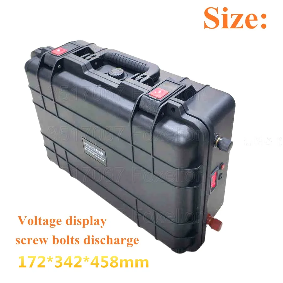 Аккумулятор lifepo4 36 В 65 Ач 60 ач 70 66 водонепроницаемый чехол 100 А BMS для солнечных