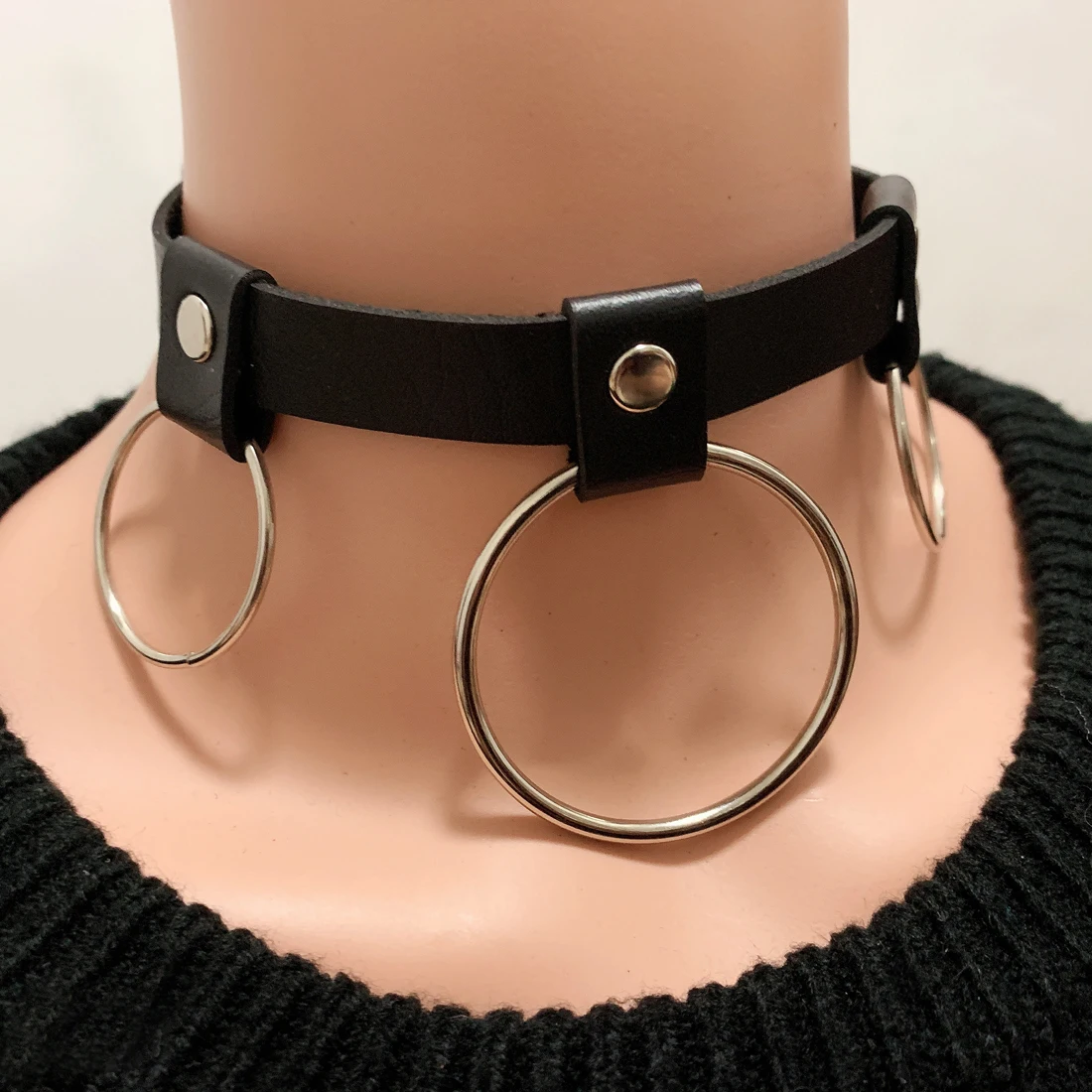 

Модные женские ожерелья ручной работы в стиле «панк», «готика», кожаные украшения для косплея в стиле «Рок», «хип-хоп», для вечеринок