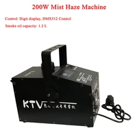 new 200w mist haze machine 1 2l fog machine dmx512 smoke machine dj bar party disco show stage light led stage machine fogger