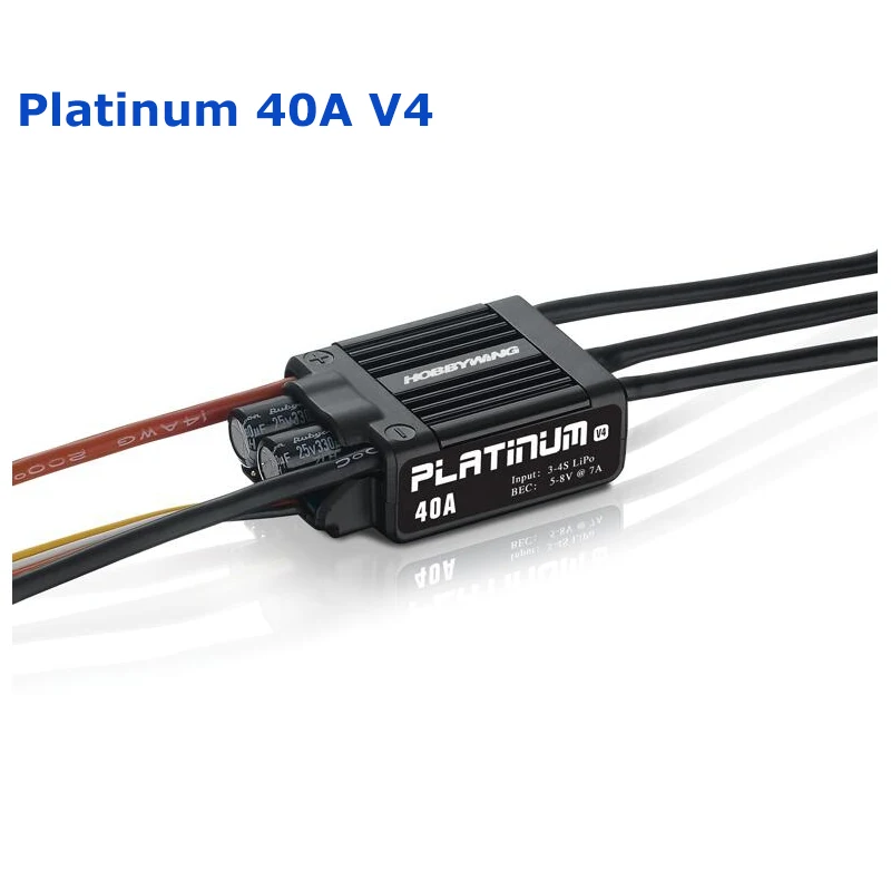 Оригинальный электрический контроллер скорости Hobbywing Platinum 40A V4