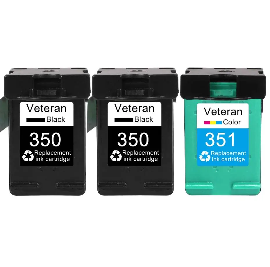Ветеран 350XL 351XL сменный картридж для принтера для hp 350 351 hp 350 D4200 C4480 C4580 C4380 C4400 C4580 C5280 C5200 C5240 принтер - Цвет: 2 x 350XL  351XL