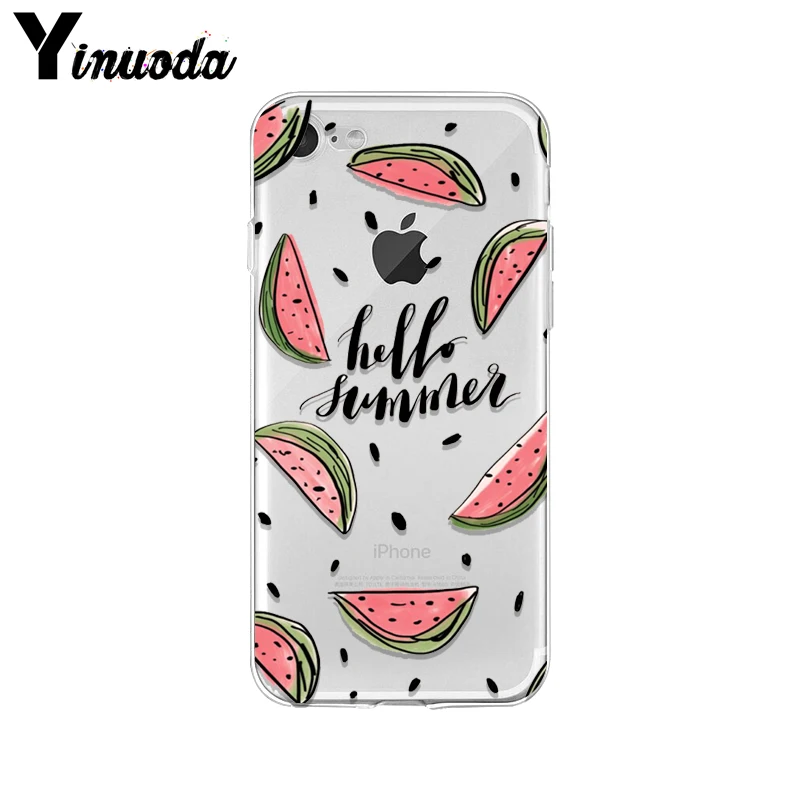 Yinuoda Hello cool summer Мягкий силиконовый чехол для телефона аксессуары Apple iPhone 8 7 6 6S Plus X XS