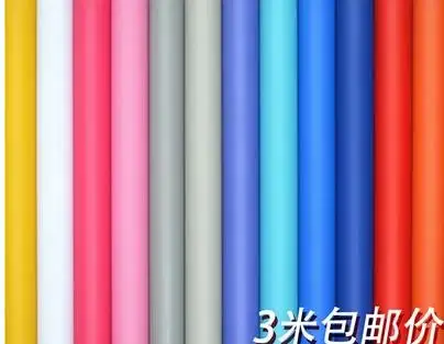 

Thick wall stickers PVC waterproof contemporary and contracted sitting room bedroom wallpaper pure color plane wall paper-50z