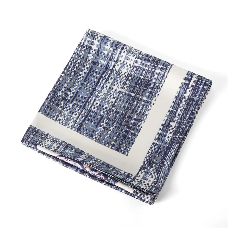 

POBING 100% Silk Scarf Women Square Scarves Wraps 2017 New Design Camellia Large Bandana Female Foulard Silk Hijab Lady Bufandas