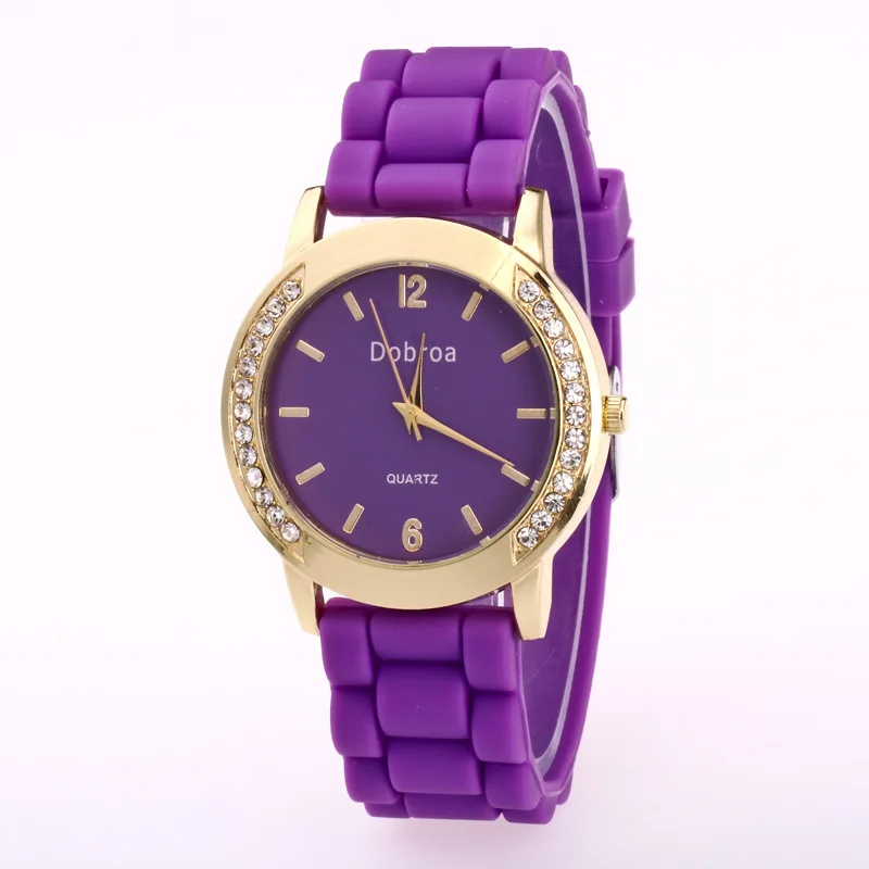 Reloj Muj два цифровых силиконовых ремешка декоративные металлические двухрядные