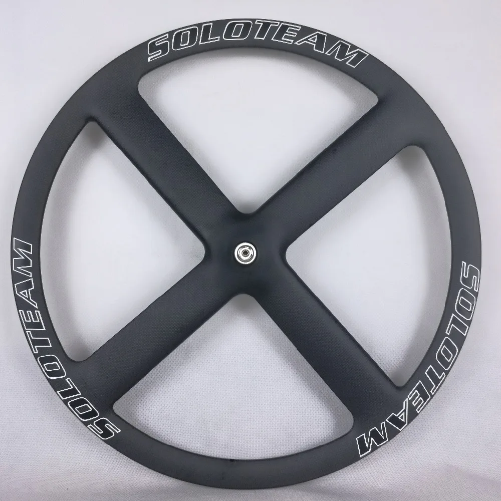 Custom logo carbon 4 спицевые колеса 700c велосипед Карбоновые фиксированные клинчер tubualr