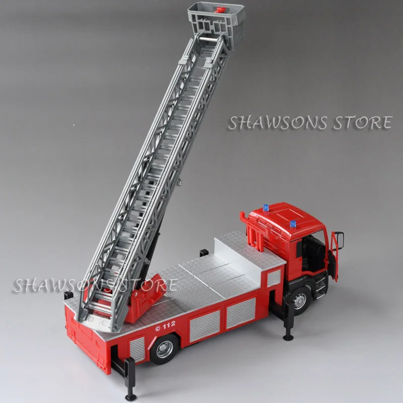 1:32 литая модель автомобиля Toy Man T65 лестница пожарная машина миниатюрная