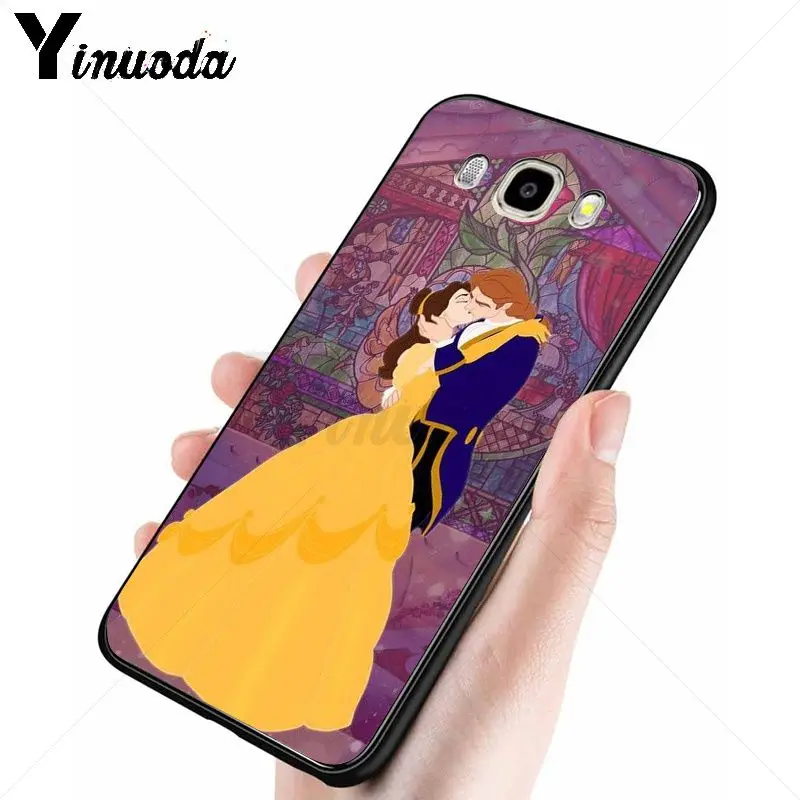 Yinuoda Beauty Beast Rose Princess художественный Принт мягкий силиконовый чехол для телефона