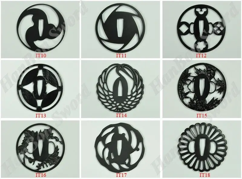 Высокое качество железный Tsuba меч рукоятка аксессуары для японских самураев