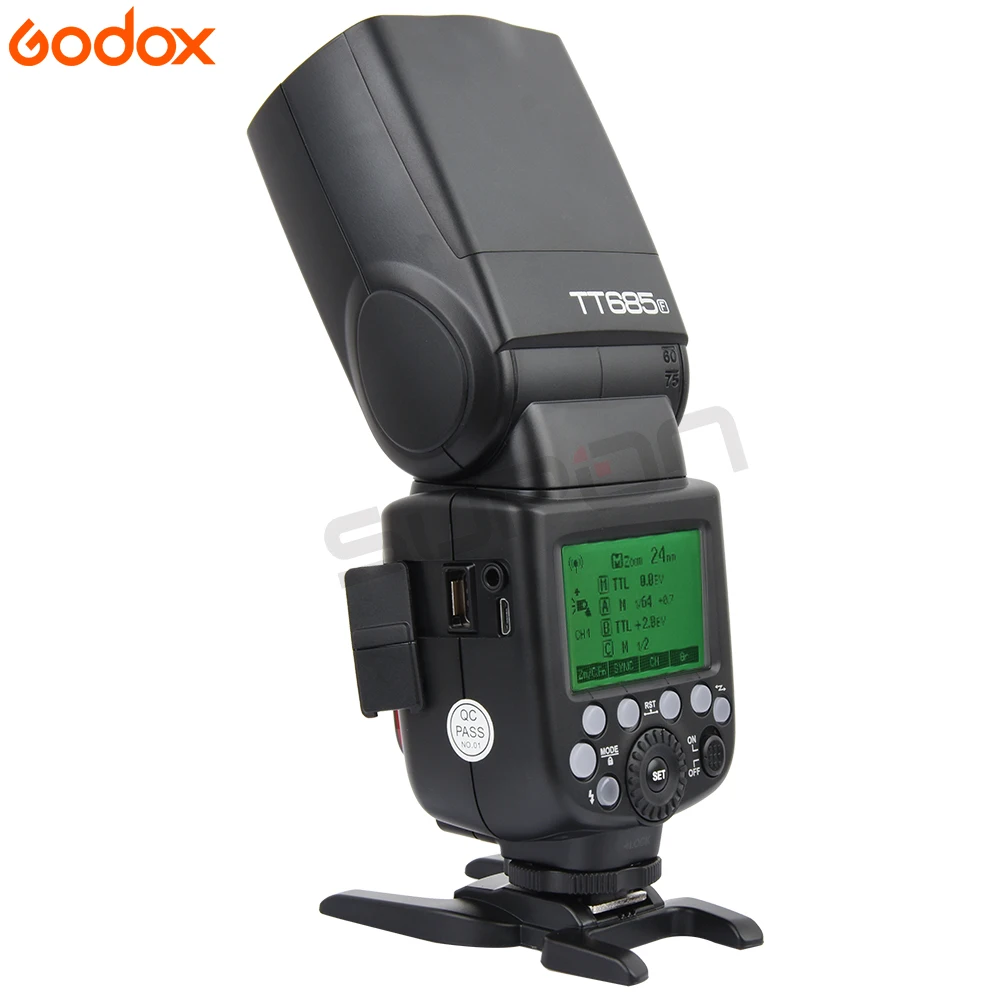 2 * Godox TT685F TT685 вспышка 4G HSS 1/8000 s TTL GN60 Беспроводная + фото подарок для камеры Fujifilm