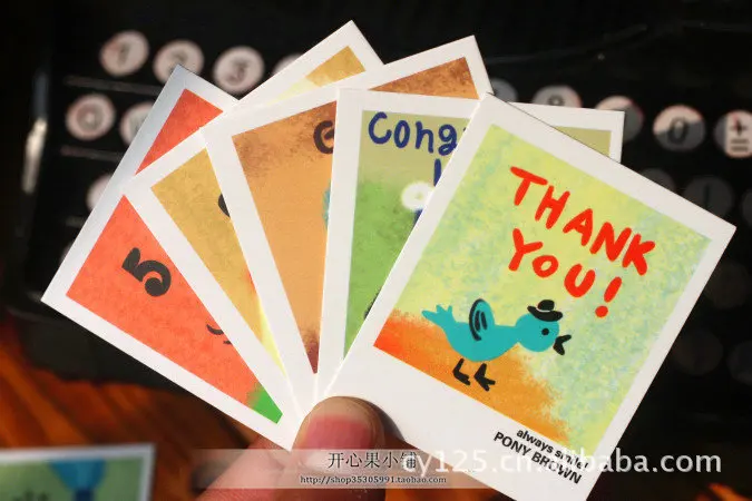 Мини-карты с рисунком жирафа 40 шт. в комплекте поздравительная карта подарок на