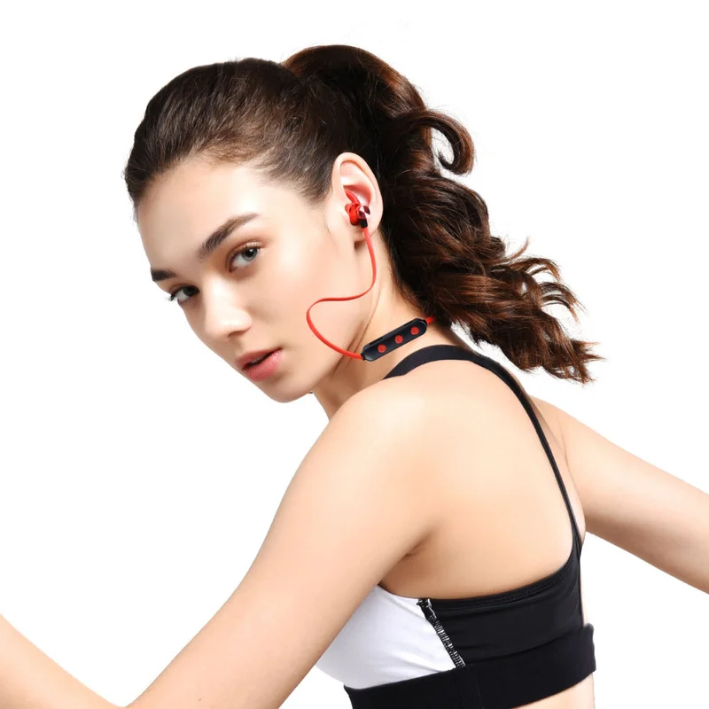 Спортивные Bluetooth наушники водонепроницаемая гарнитура 5 0 с зарядным кабелем