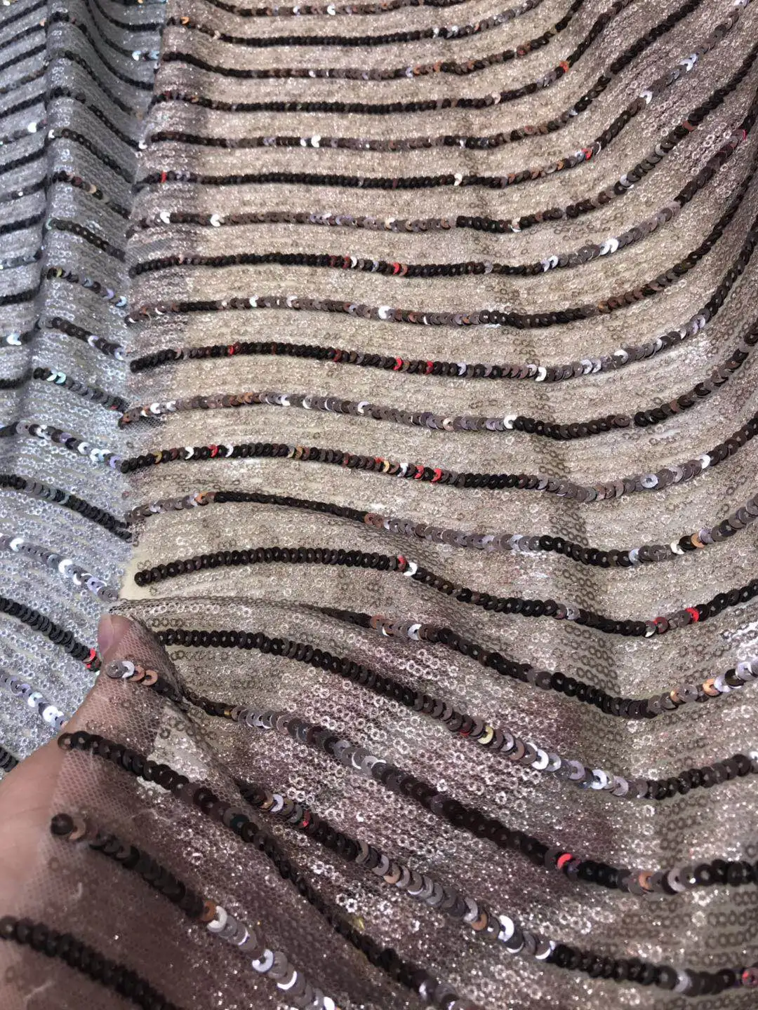 

5 yards on sale nice embroidery french lace fabric SYJ-63422 with sequins