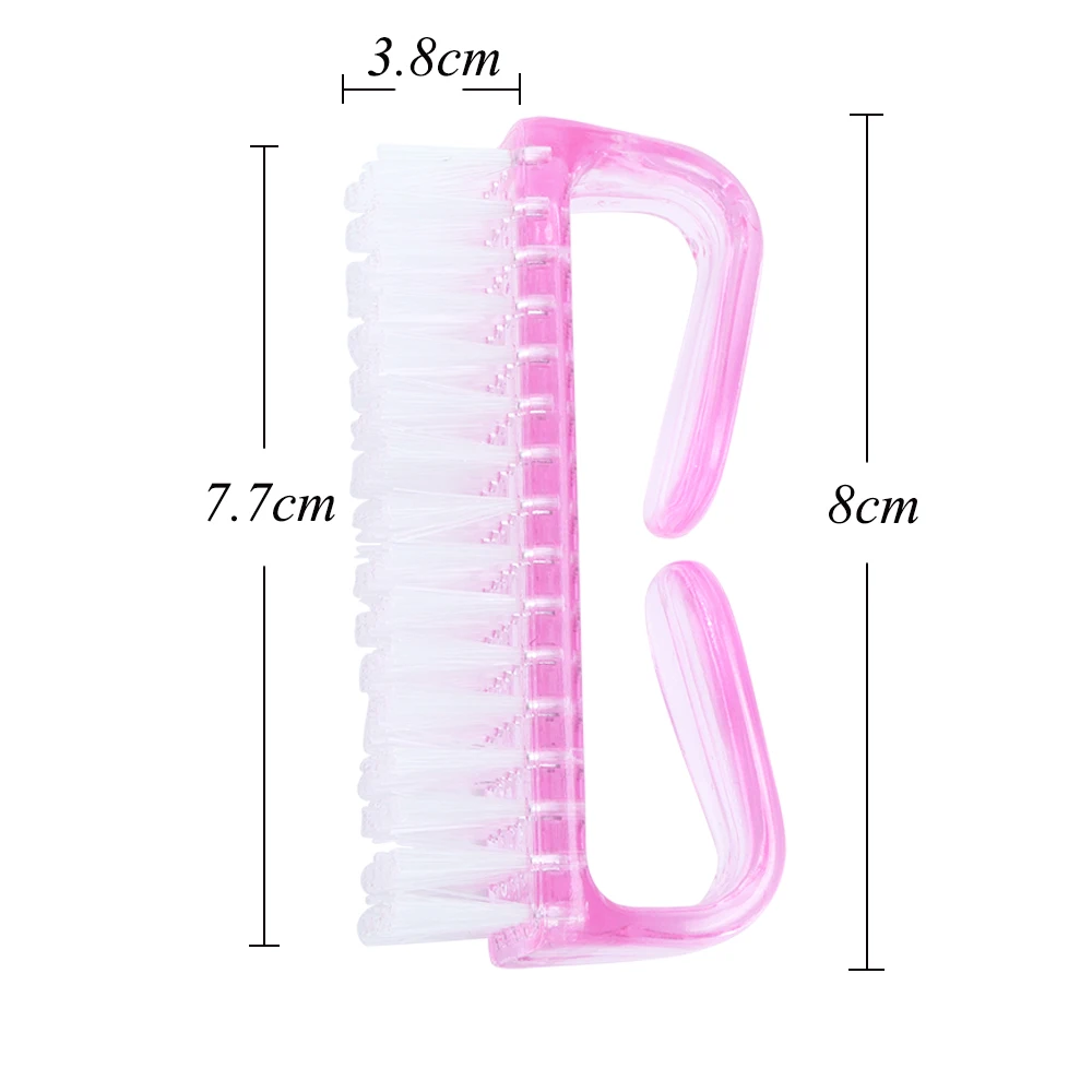 1 шт Пластиковые кисти для маникюра чистящий инструмент ухода за ногтями