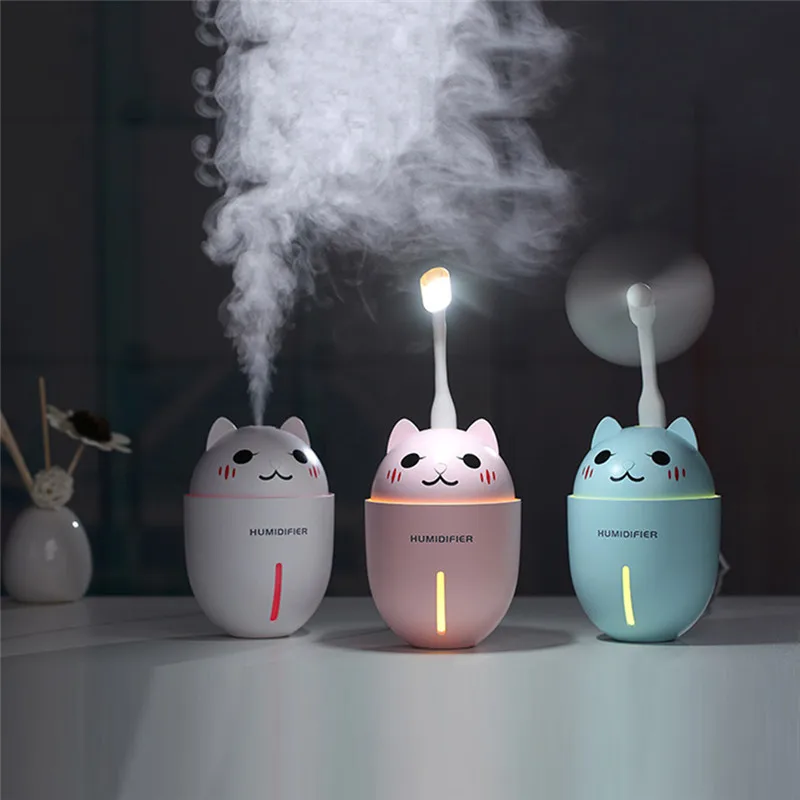 

3 в 1, ультразвуковой мини-увлажнитель воздуха, 320 мл