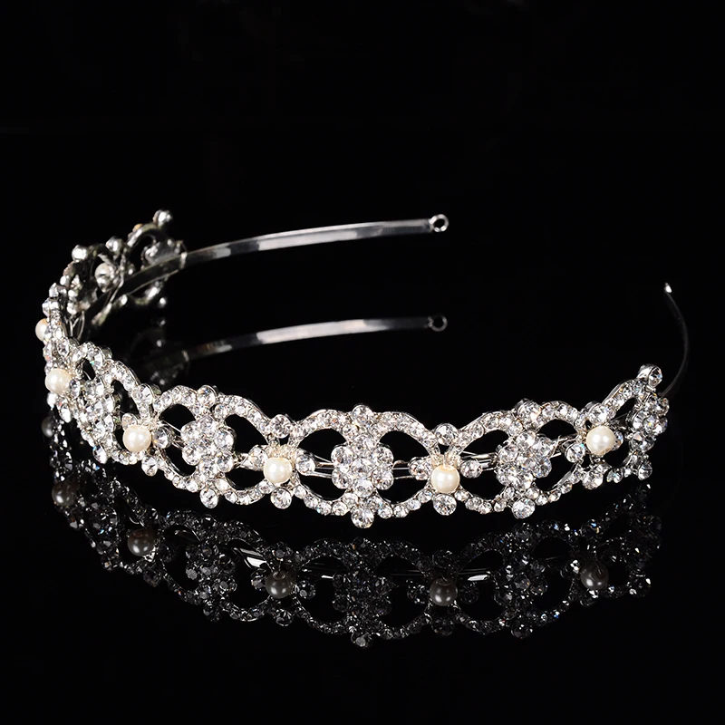 Женские тиары короны с искусственным жемчугом и кристаллами|jewelry box with key|jewelry travel