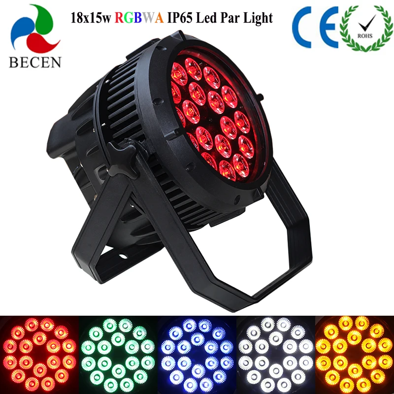 18X15 Вт rgbwa 5in1 светодиодный параболический алюминизированный отражатель DMX512
