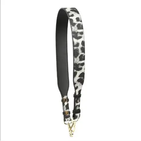 Serpentine black 2 Модная сумка из спилка с леопардовым дизайном, регулируемый ремень для сумки, трендовая ручка для сумок, аксессуары - Цвет: Serpentine black 2