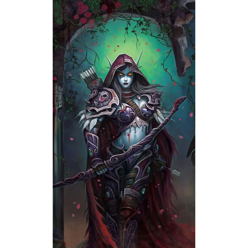 

Full Square Drill 5D DIY Diamond Painting "World of Warcraft - Windrunner" Embroidery Cross Stitch Mosaic Home Decor Gift Y2441