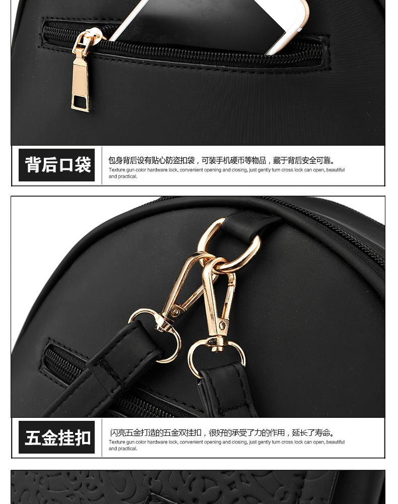 2016 высокое качество рюкзак женщины сумку металлические листы наплечные сумки