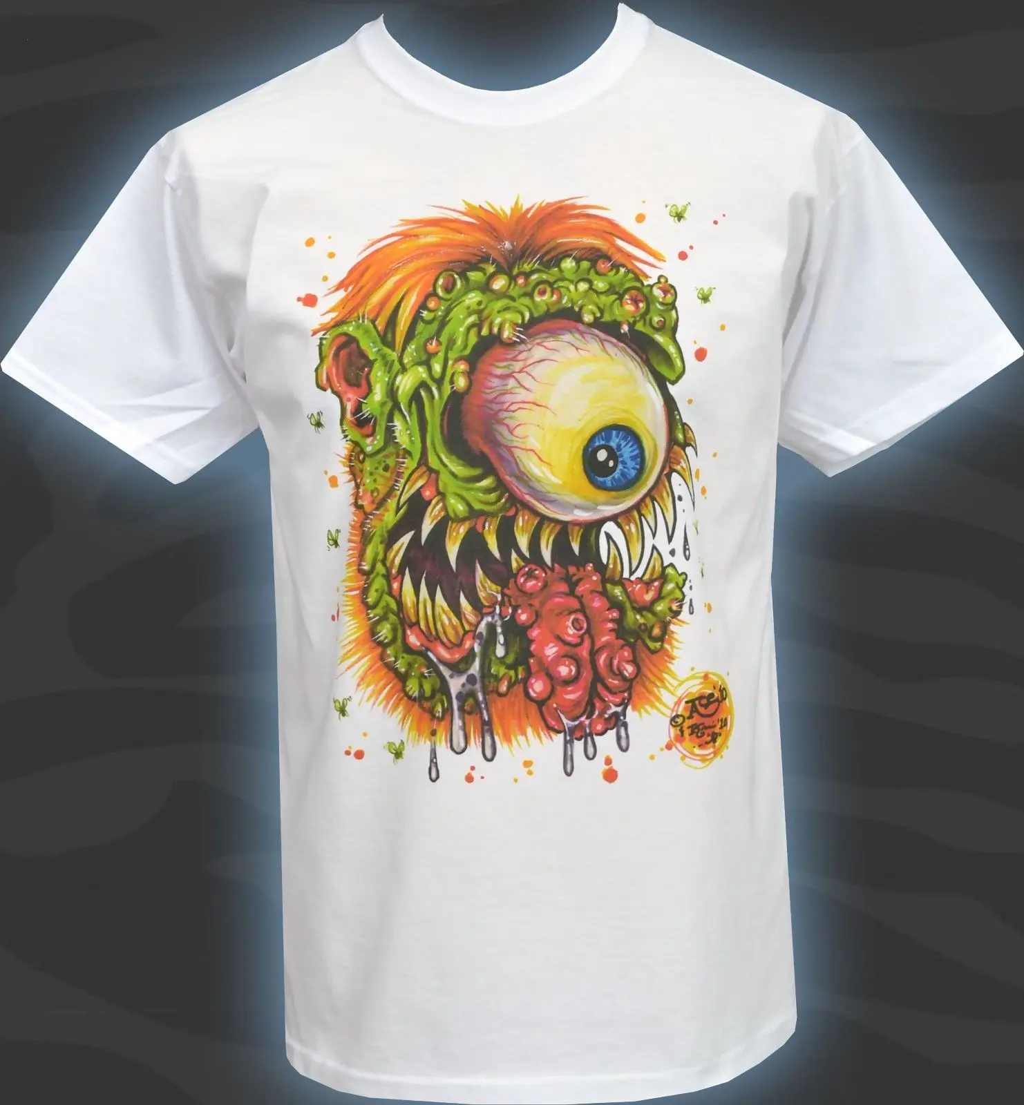 Мужская футболка с надписью Jonny ACE DRAG SLOB MONSTER GROSS COMIX LOWBROW ART HORROR S 5XL|Мужские футболки|