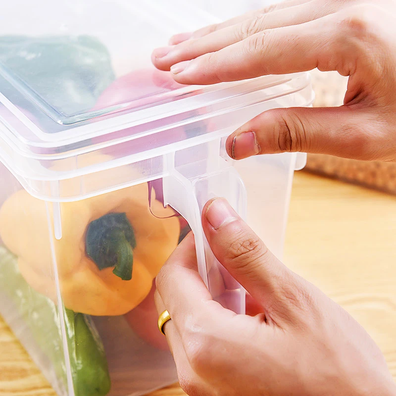 Кухонный ящик для хранения продуктов прозрачный 6 шт./партия пластиковый