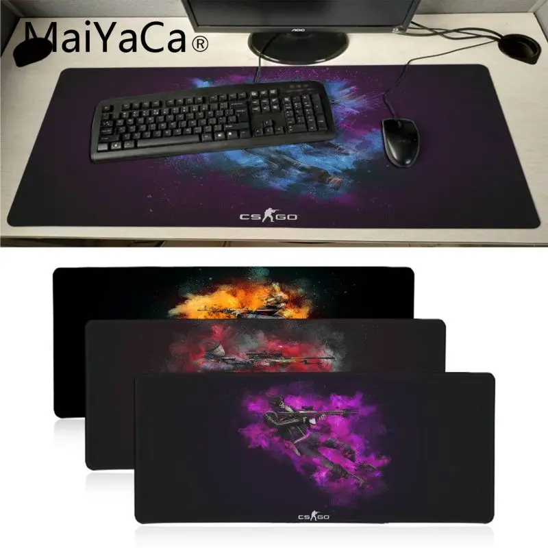 

Maiyaca cs go gamer Durable Rubber Mouse Mat Pad alfombrilla gaming mouse pad xxl Speed Keyboard Mouse mat Laptop PC desk pad