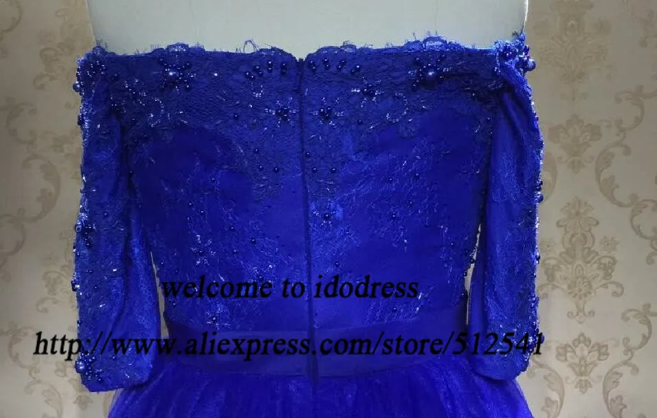 

Wow Sexy Long Sweetheart Lace Prom Dresses 2015 A-Line Off Shoulder Floor length Tulle Appliqueds Pearls Beads LT022