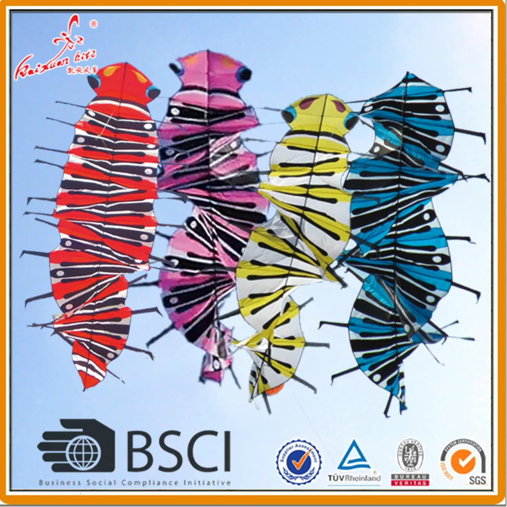 Сороконожка (гусеница) кайт с завода Weifang Kaixuan|kite factory|kite kitesweifang kite |