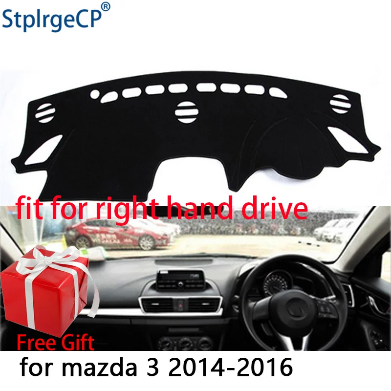 Коврик для приборной панели автомобиля mazda3 M3 2014 2015 2016 2017|Наклейки на автомобиль| |