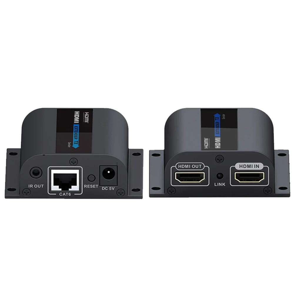 HDMI удлинитель LKV372Pro 1080P с разъемом CAT6 и ИК ретранслятором через Ethernet Cat5e/6 до 50