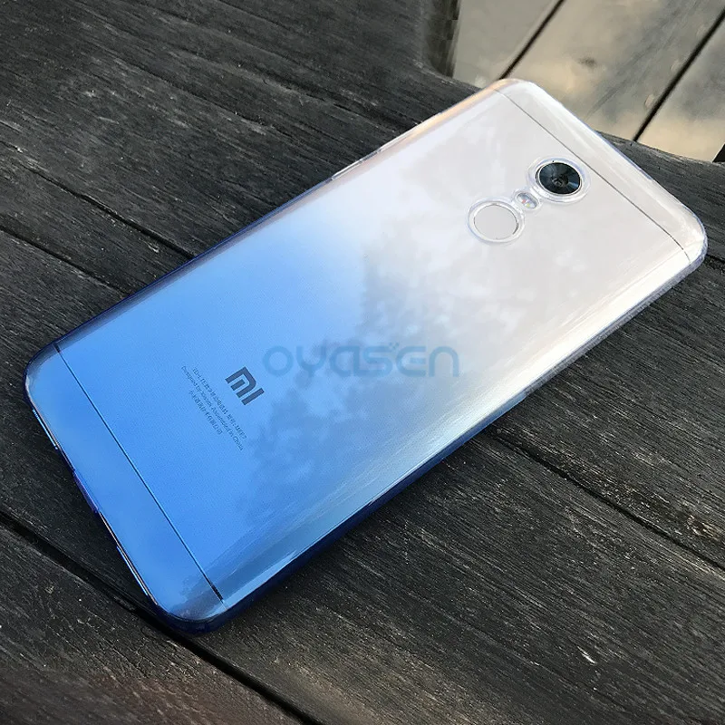Силиконовые чехлы градиентного цвета для Xiaomi Redmi 5 Plus 99 дюйма мягкий чехол