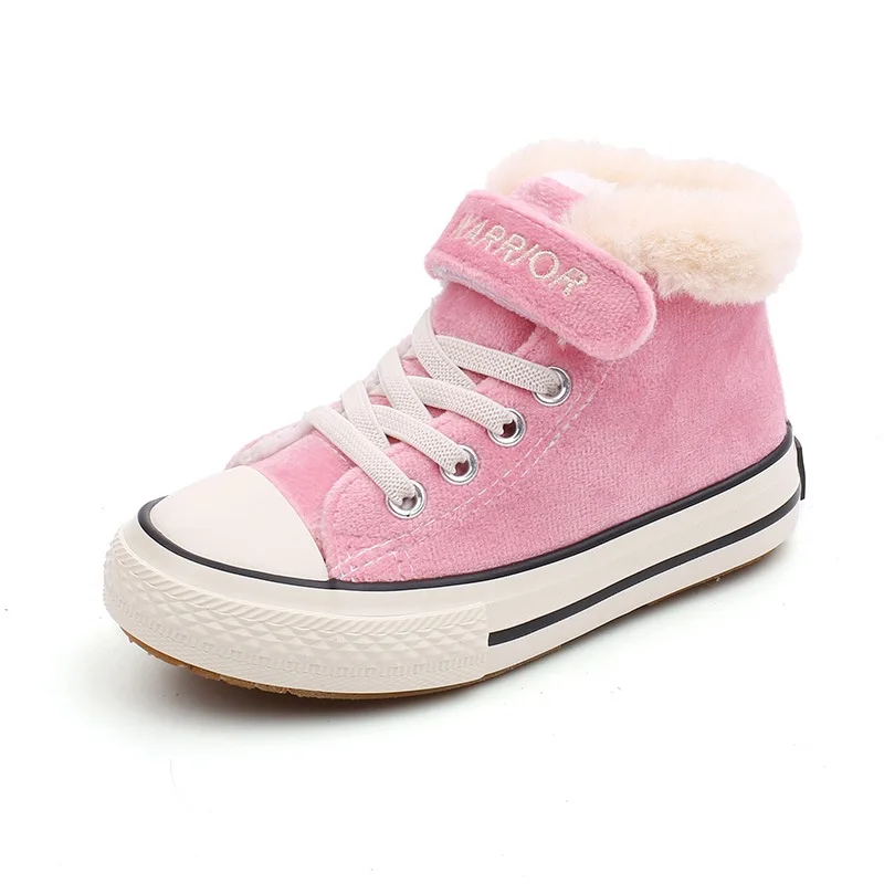 Детская обувь 2018 зимняя детская хлопковая плюс бархатная спортивная для