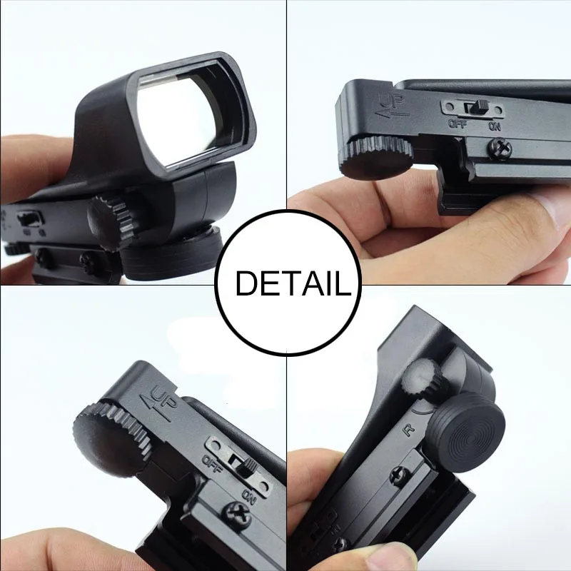 Red Dot Rail Riflescope страйкбол голографический пластиковый прицел охотничий прицел водный пистолет аксессуары 11 мм Слот для карты Основное использование