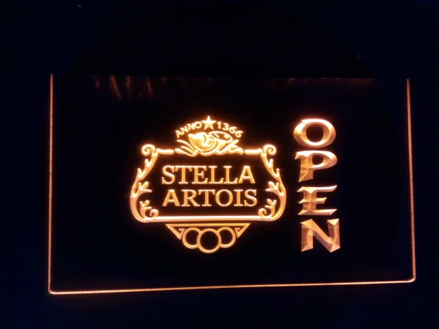 B38 Stella Artois пива открытый бар светодиодный неоновый светильник знак|sign led|signs opensign